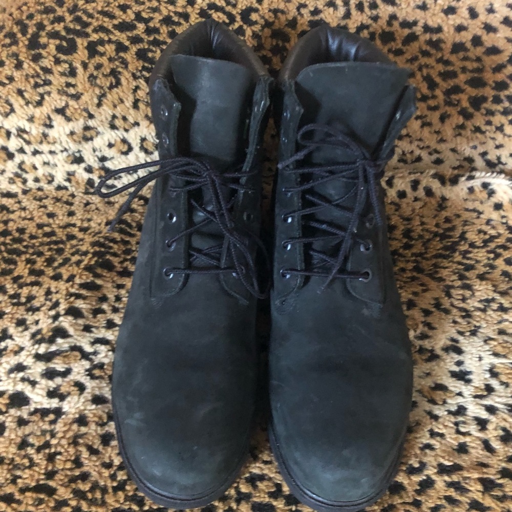 Timberland Men’s 6” Black Boots 19039-9991 Sz 10.5